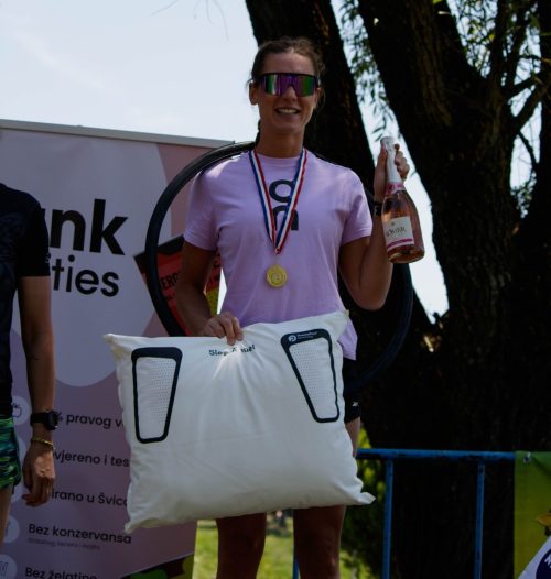 Pobjednica olimpijskog triatlona ZG open. Zagreb 10.07.2023