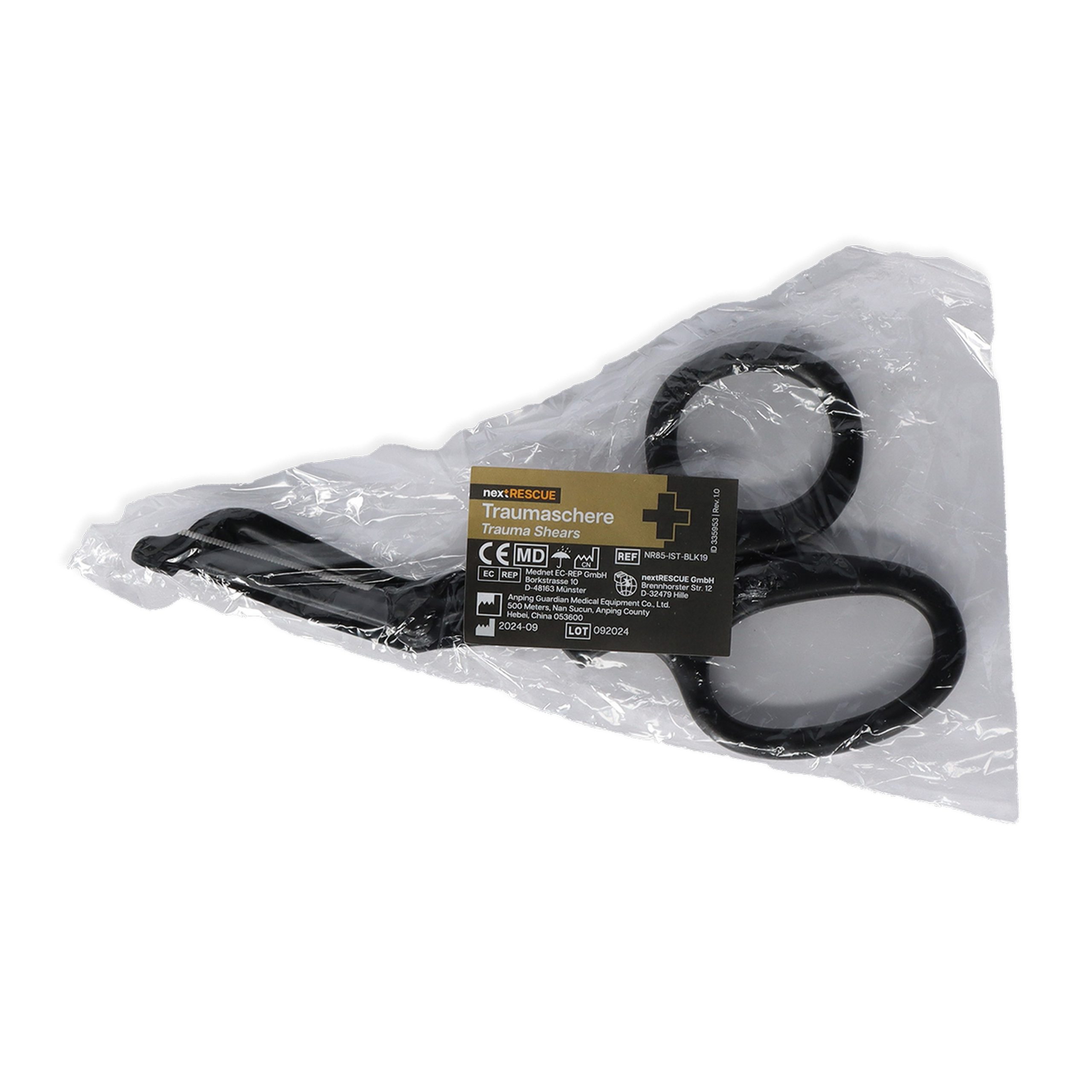 NR-85-IST-BLK19_12028web29.jpg nextRESCUE® taktičke škare za odjeću / trauma škare | crna - Slika 1